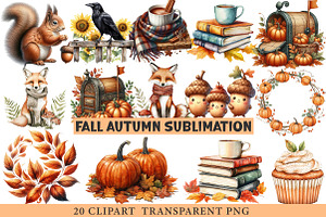 Fall Autumn Clipart, an Illustration by cherrydesign