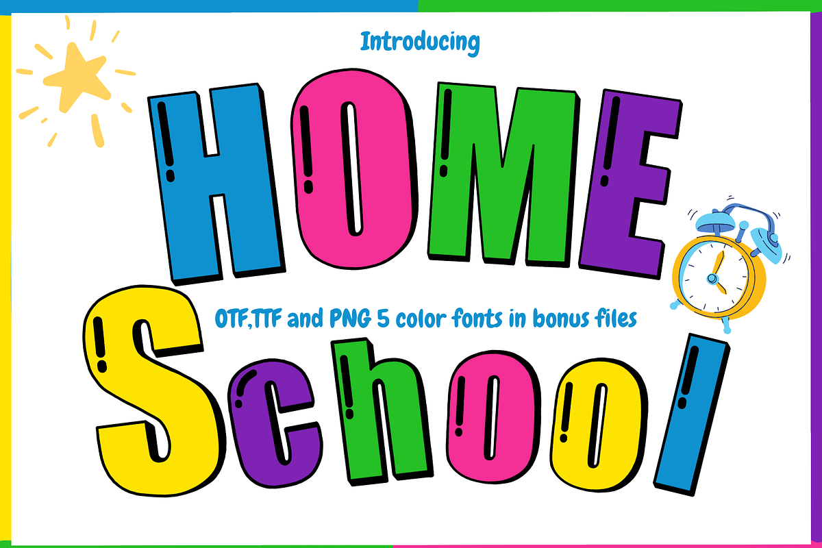 Home School-PNG fonts, a Symbol Font by It me digital art (Photo 1 of 6)