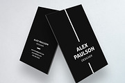 Black Simple Business Card 021, a Business Card Template by Nonaglyph Design (Thumbnail 1 of 4)