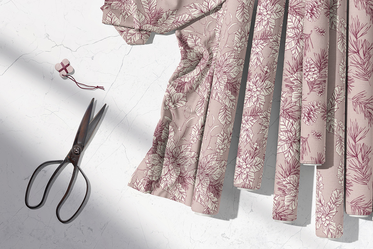 CHRISTMAS TOILE DE JOUY, a Pattern Graphic by Tanya Vollar (Photo 11 of 11)