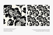 monochrome orchid seamless pattern, a Pattern Graphic by Pink Studio Art (Thumbnail 3 of 4)