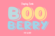 Boo Berry - Cartoon Font Types