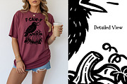 F-CAW-F Crow Sublimation PNG Set2, an Animal Illustration by Heather Green Designs (Thumbnail 3 of 9)