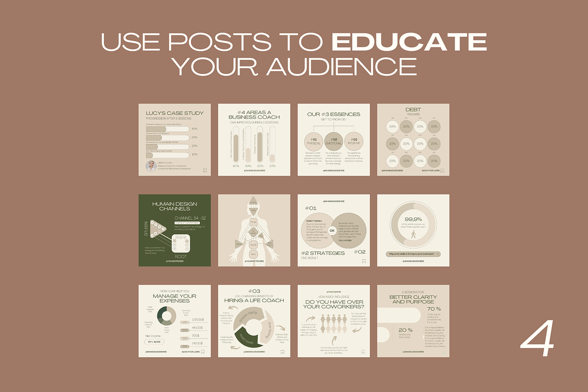980+ COACHING INSTAGRAM TEMPLATES, a Social Media Template by GALPRENEUR (Photo 6 of 14)
