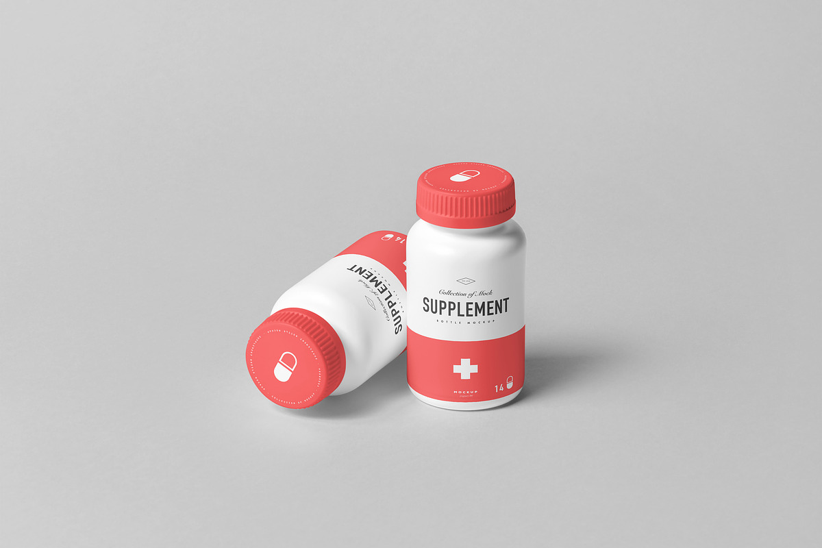 Supplement Jar & Box Mock-Up 5, a Cups & Container Mockup by Yogurt86 (Photo 5 of 12)