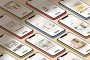 3D iPhone Presentation Mock-Up 24, an iPhone Mockup by Graphicsworld125 (Thumbnail 3 of 9)
