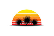 Desert Sunset Landscape Bundle, an Illustration by yasushie (Thumbnail 3 of 31)