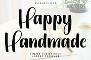 Happy Handmade, a Handwritten Font by InermediaSTUDIO (Thumbnail 1 of 8)