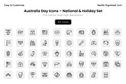 Australia Day Icons – National & Hol, an Icon by Wencory (Thumbnail 1 of 2)