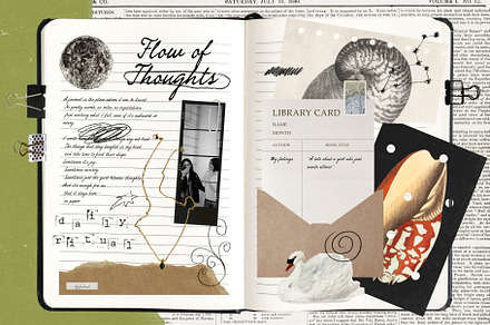 Digital Journal & Scrapbook Pack, an Object Graphic by Feelsoul