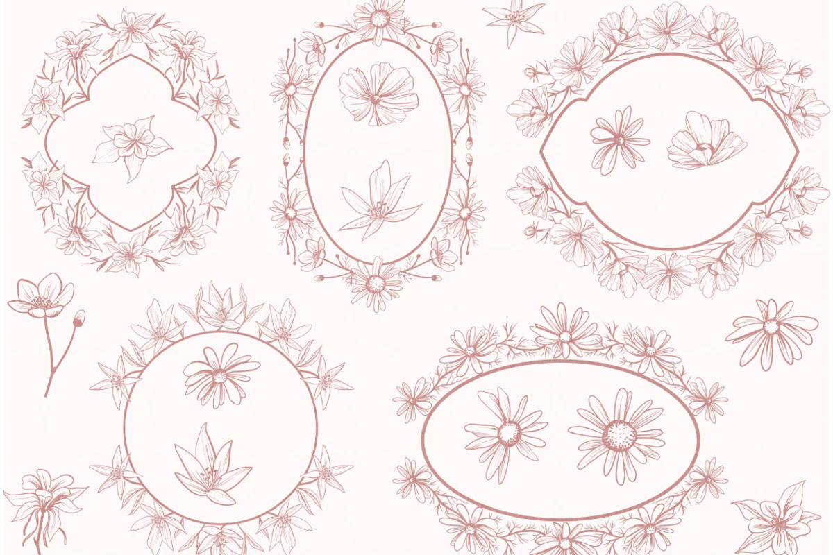 Vintage Bundle- 250 vector elements, an Object Graphic by TatianaCociorva (Photo 15 of 19)