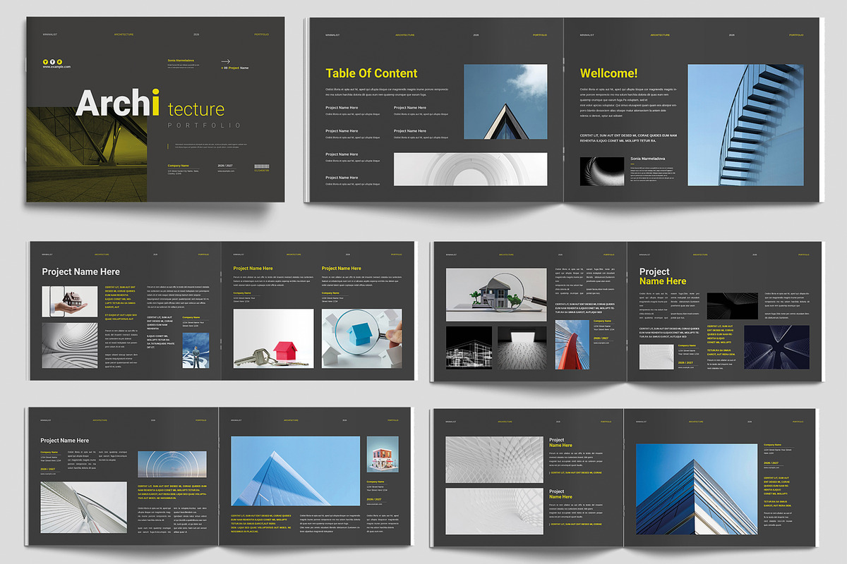 Architecture Portfolio Design Layout