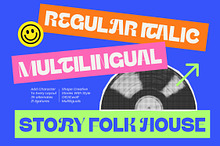 Story Folk House Display Sans