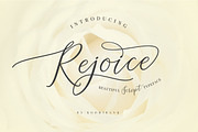 Rejoice Typeface, a Script Font by banks (Thumbnail 1 of 15)