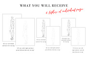 Side/3-Quarter/Back Croquis Pack, an Illustration by Art by Lin (Thumbnail 2 of 4)