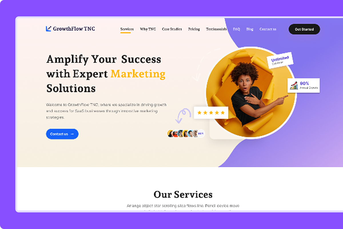 Growthflow - Marketing Figma UI Kit, an UI Kit Template by TNCFlow (Photo 3 of 5)