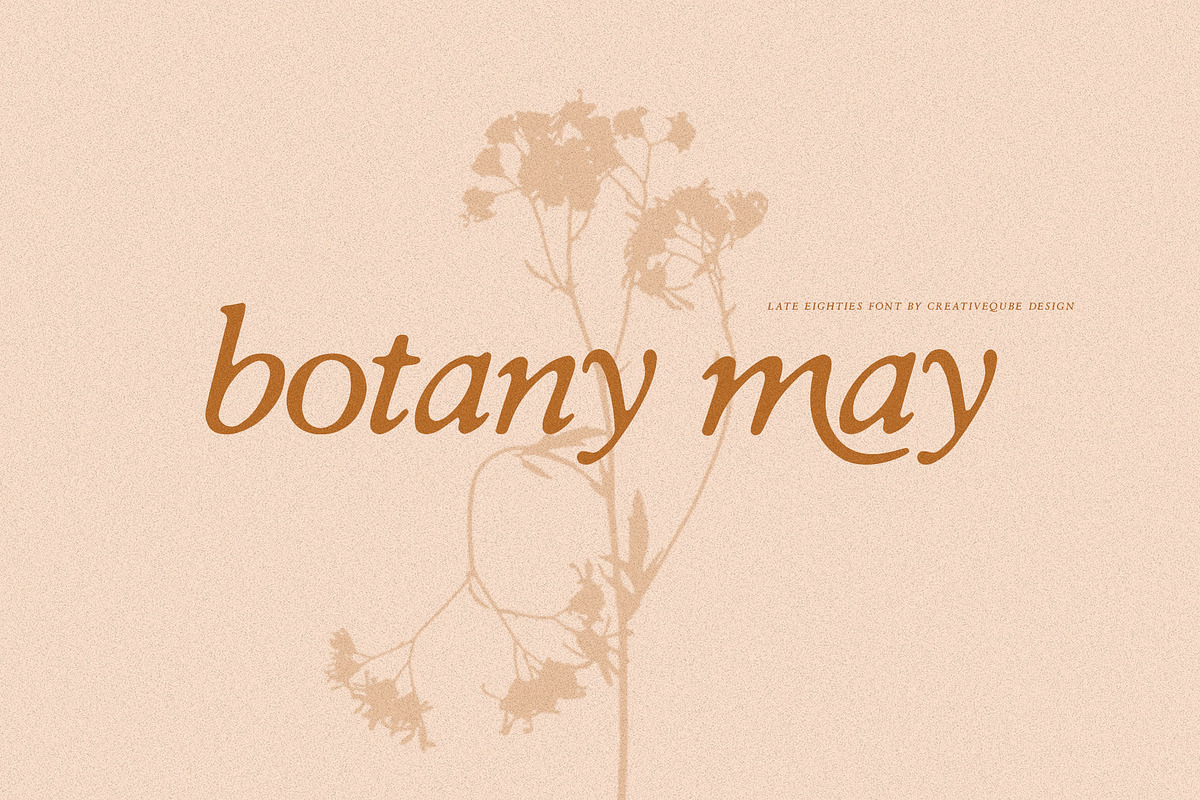 Late Eighties Font & Florals, a Serif Font by Creativeqube Design (Photo 7 of 10)