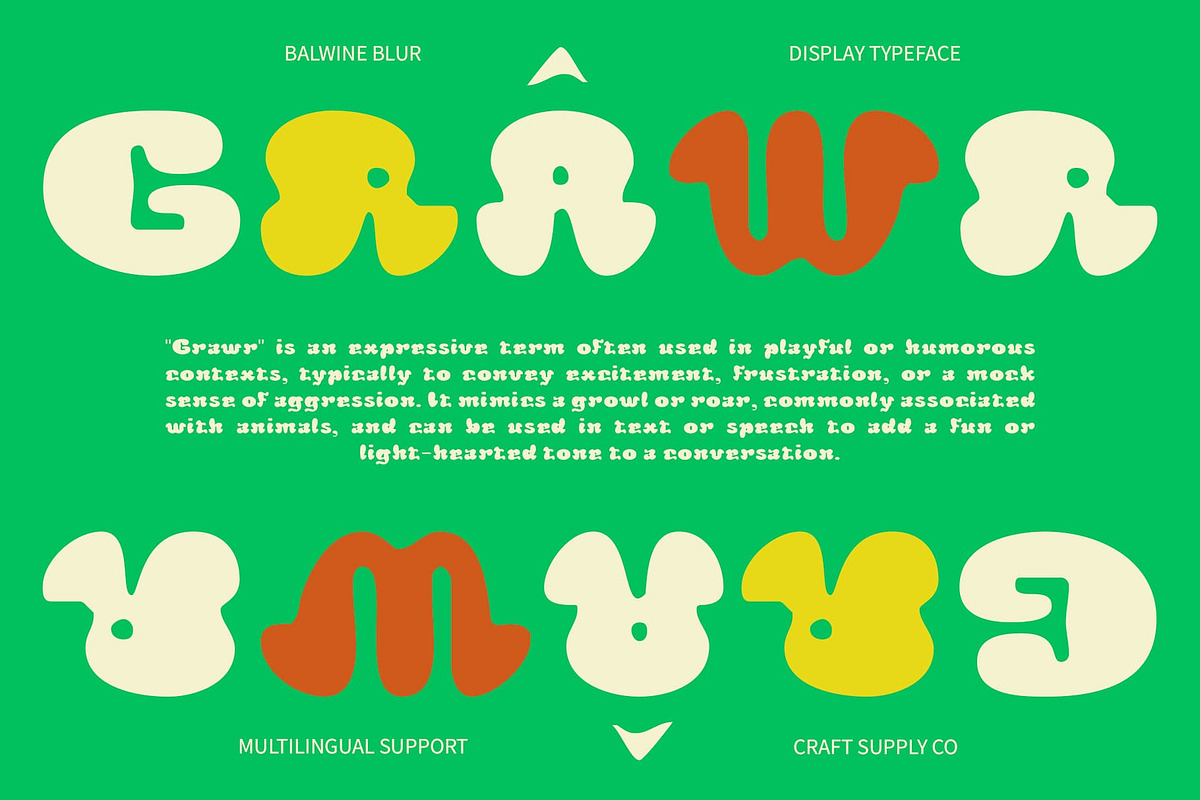 Balwine Blur, a Sans Serif Font by Craft Supply Co. (Photo 7 of 8)