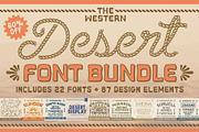 The Western Desert Font Bundle, a Font by NienowBrand (Thumbnail 1 of 11)