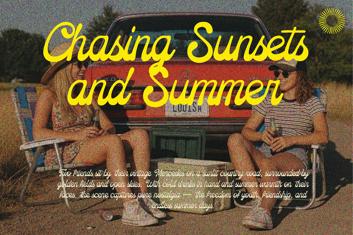 Roshalique - Retro Script, a Script Font by Setara Langit CreativeStd (Photo 3 of 14)