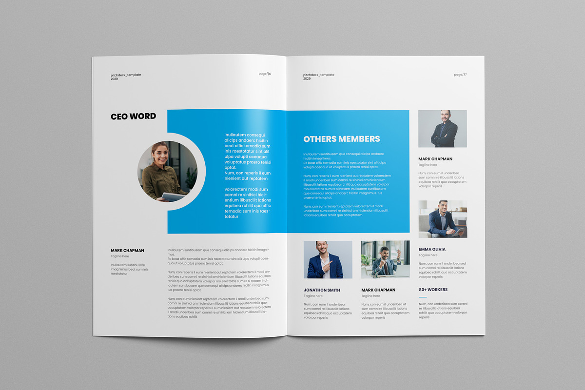 Pitch Deck Template, a Brochure Template by Pixelpick (Photo 4 of 9)