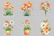 Whimsical Easter Flowers Clipart Png, an Illustration by Sublimation Artist (Thumbnail 3 of 7)
