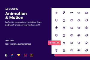 Animation & Motion Icon Pack
