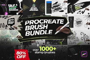 Procreate Stamp Brushes Bundle