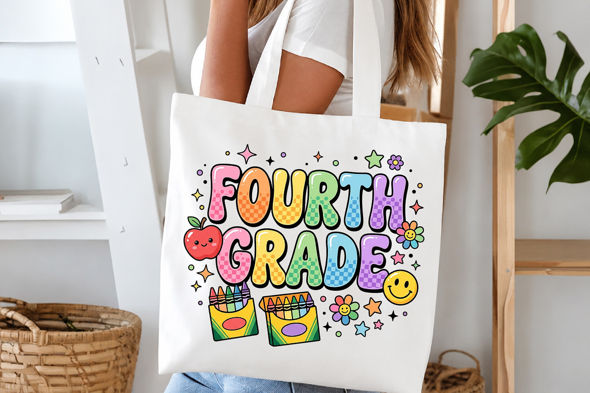 Fourth Grade Striped Back to School, a Transportation Illustration by Digital Artistic99 (Photo 6 of 8)