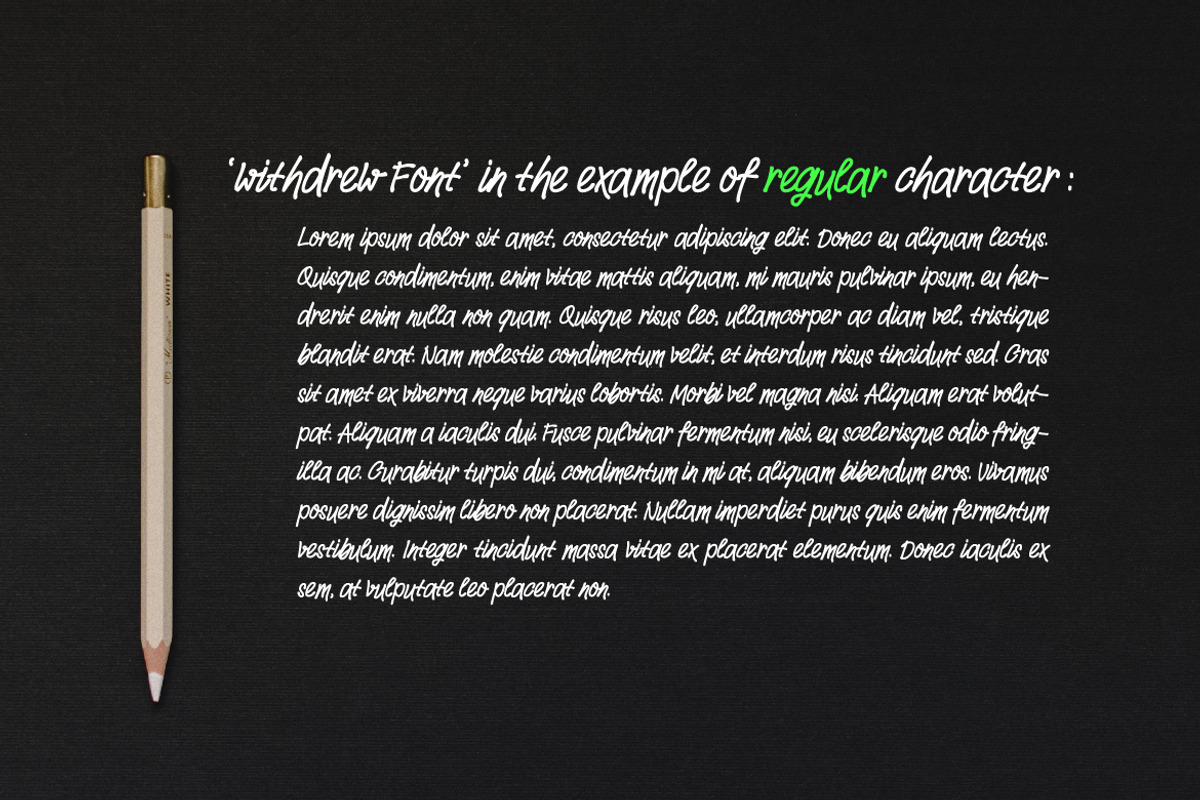 Withdrew - Modern Script Font preview 6