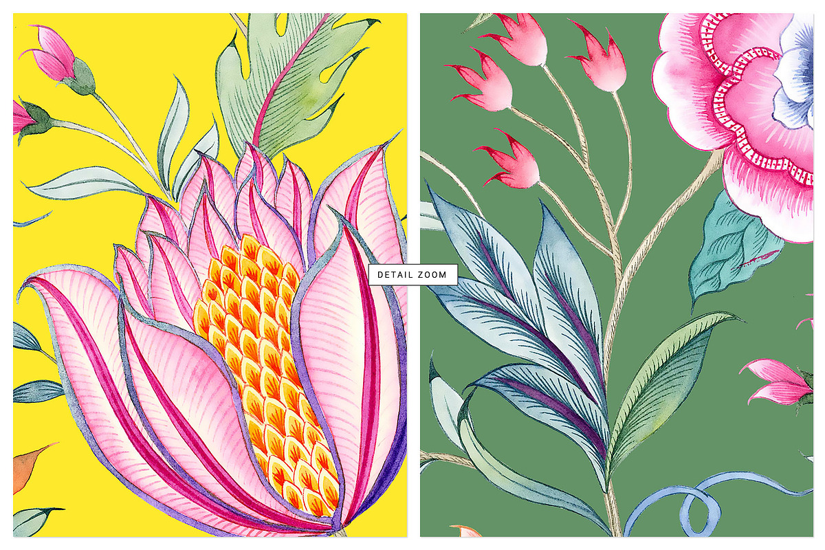 Chintz Indien Watercolour Floral, a Pattern Graphic by TSTUDIO (Photo 8 of 15)