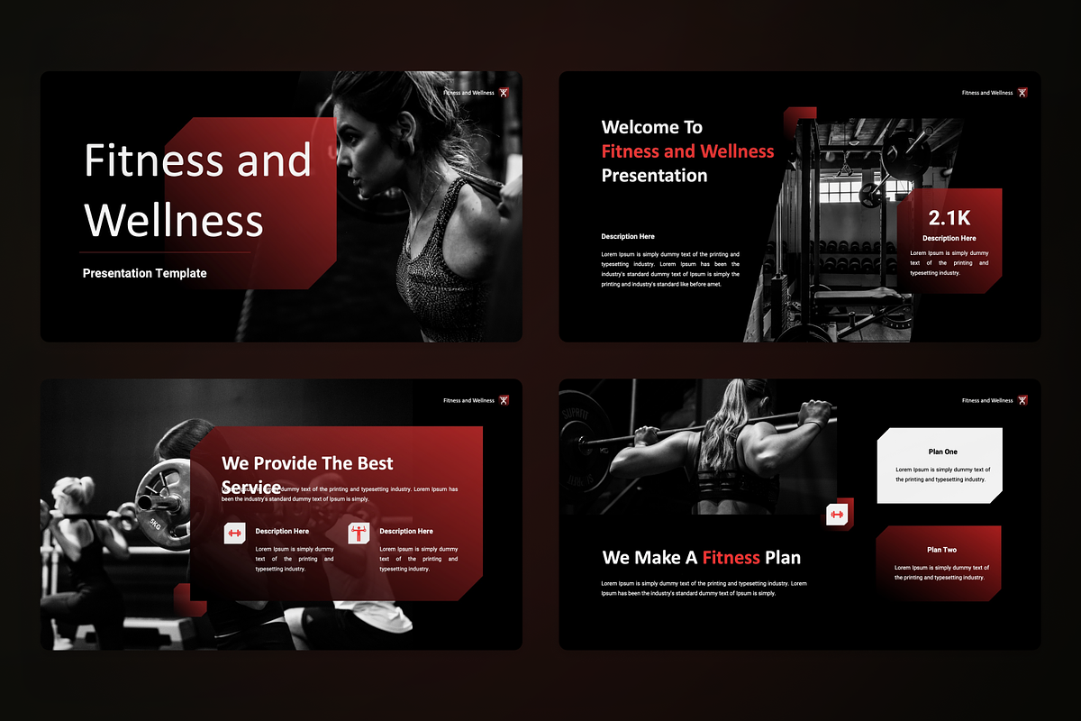 Fitness and Wellness Powerpoint, a Presentation Template by SquidPixey (Photo 2 of 7)