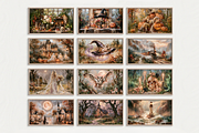 Halloween Oil Painting Frame Tv Art, a Seasonal Illustration by PrintablesByFranklyn (Thumbnail 3 of 11)