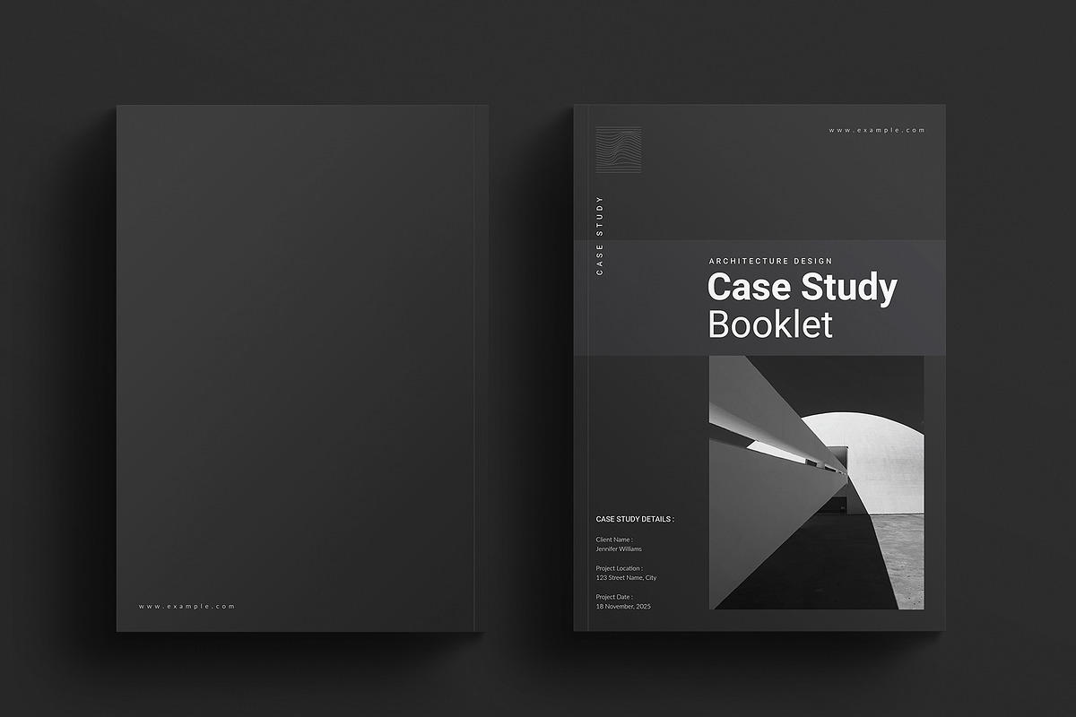 Case Study Booklet Layout Design, a Brochure Template by E-Type