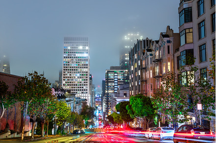 Breathtaking Night View Down, an Architecture Photo by Leonid Andronov