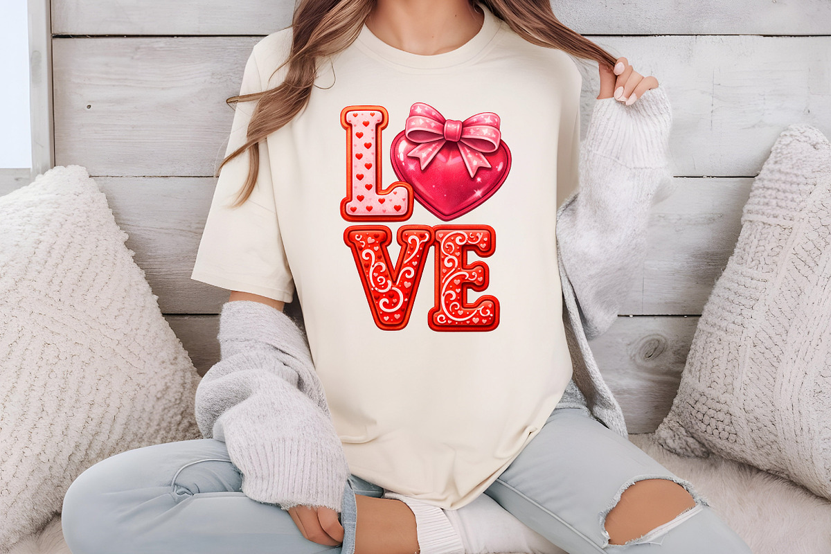 Preppy Coquette Valentine's Day Love, an Illustration by DreamCafeArt (Photo 8 of 8)