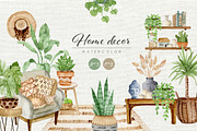 Home Decor Bundle. Watercolor set, an Object Graphic by JuliaBadeeva (Thumbnail 2 of 21)