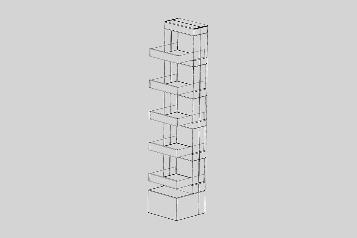Cardboard display stand 3d model, an Object 3D Model by fahad121 (Photo 4 of 5)