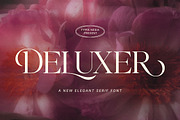 Deluxer - Elegant Modern Serif, a Serif Font by Typia Nesia (Thumbnail 1 of 16)