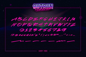 Outrun Forever 2 In 1 Font Pack