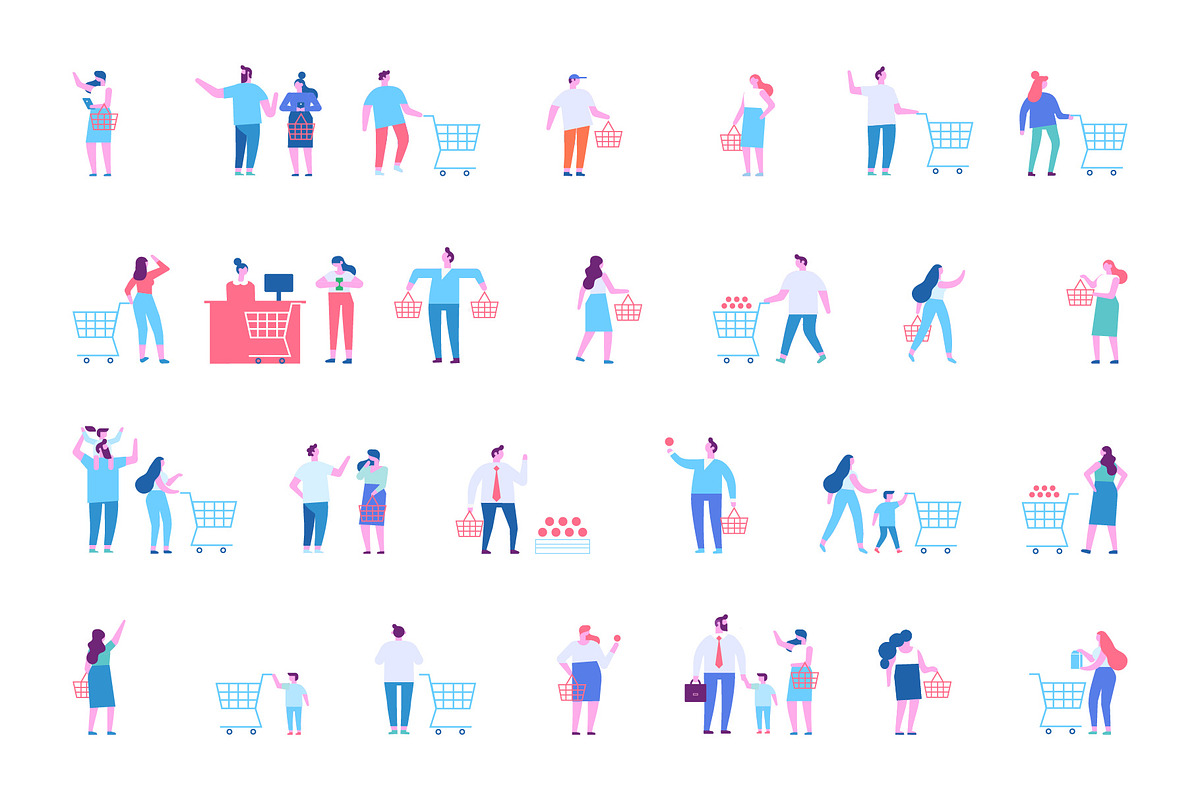 Different people big vector set, a Person Illustration by Vector_Art (Photo 6 of 11)