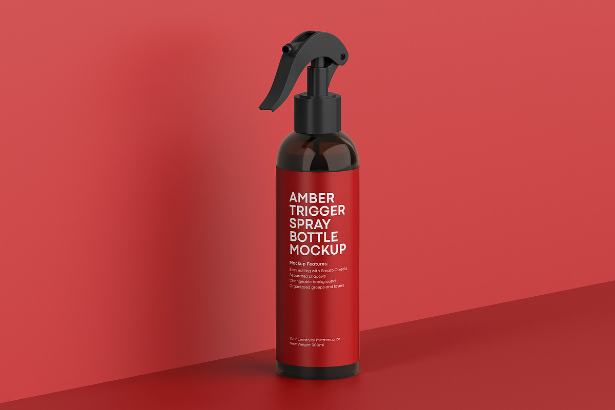 Plastic Trigger Spray Bottle Mockup, a Packaging Mockup by Dev.Rawat21 (Photo 3 of 5)
