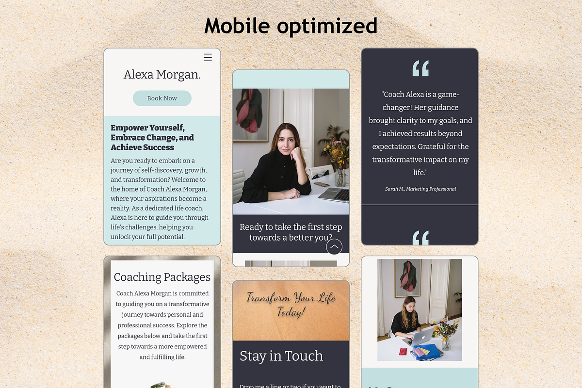 Coaching Wix Website Template, a Wix Template by Mindful Digital Co. (Photo 7 of 10)