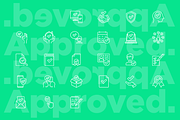 Approved | 25 Thin Line Icons, an Outline Icon by Alex Blogoodf (Thumbnail 6 of 15)