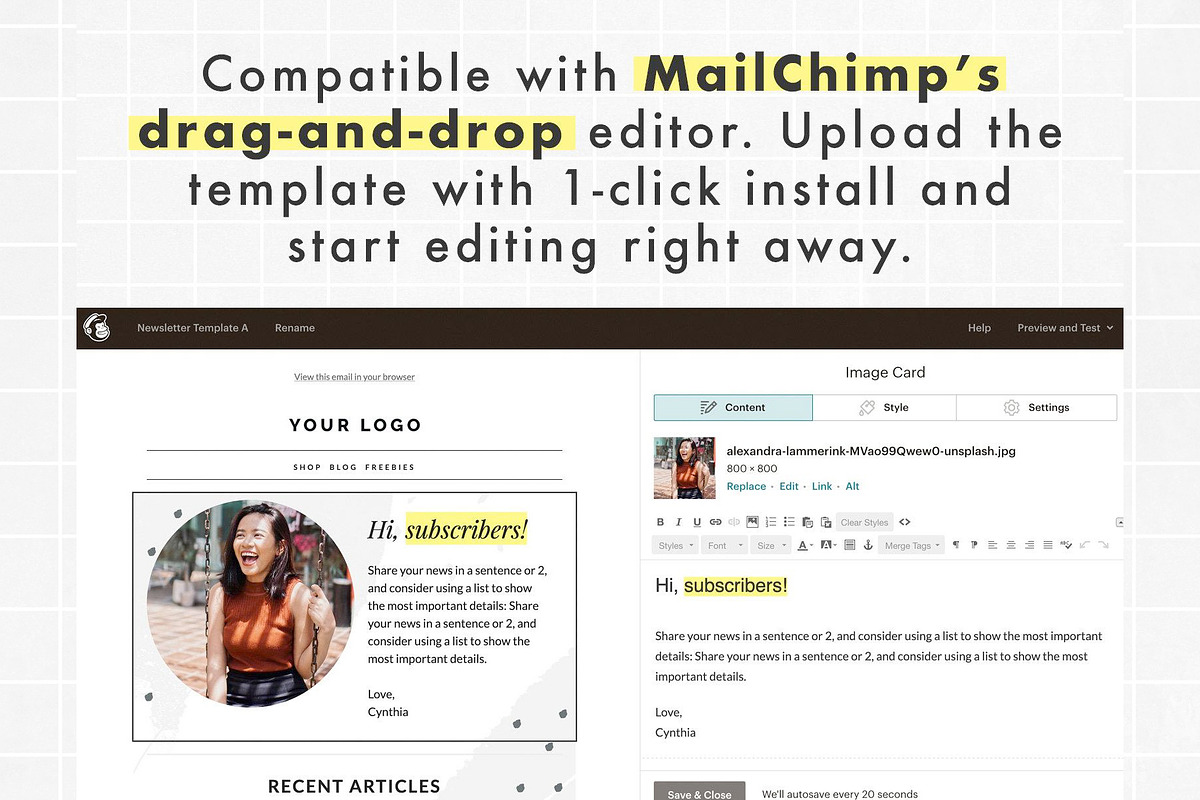 Email Template Bundle for Mailchimp, an Email Template by ltsdesigns