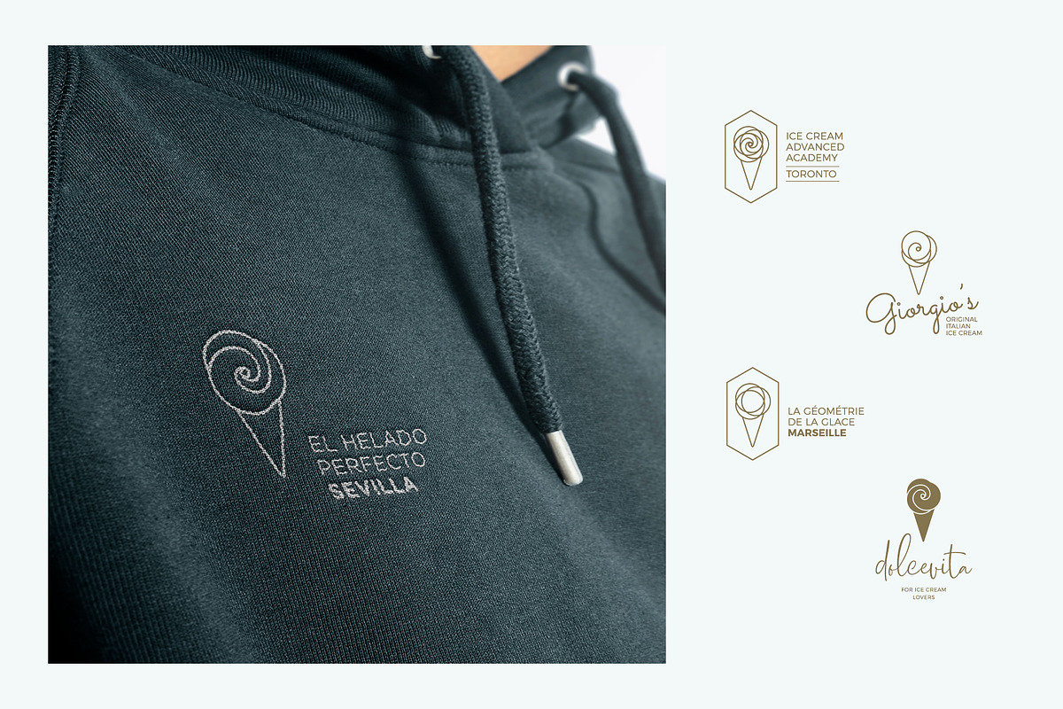 Luxury Ice Cream Kit, a Branding & Logo Template by volume 1 visual design (Photo 3 of 20)