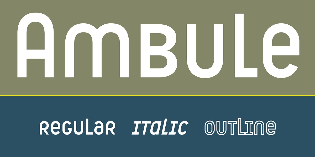 Ambule, a Sans Serif Font by Octotypo (Photo 1 of 6)