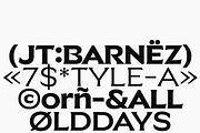 JT Barnez | Modern Sharp Serif, a Serif Font by Jolicia Type (Thumbnail 3 of 14)