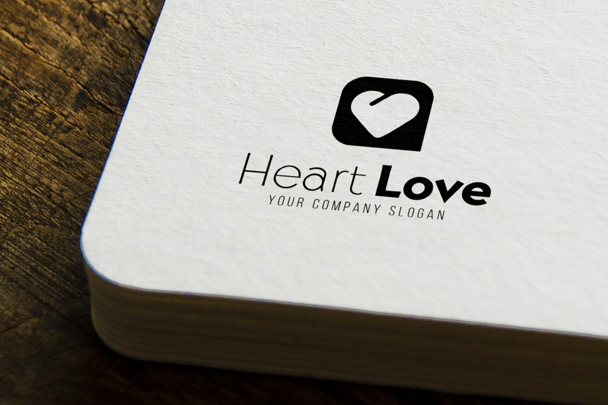 Logotype with Heart, a Branding & Logo Template by Leo Edition (Photo 3 of 11)