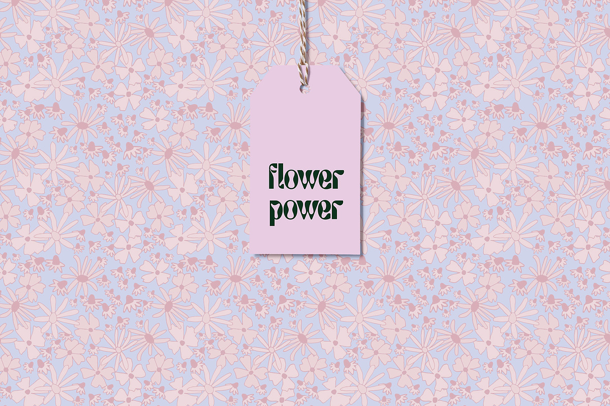 Flower Power Retro Pattern Set, a Pattern Graphic by Emma Make (Photo 7 of 12)